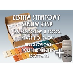 Zestaw Startowy ABC CERAMIKI - PRODESCO ETSP - szkliwa półtransparentne z Monocolem