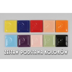 Zestaw Podstawa Kolorów – 10 szkliw EOSP w próbkach